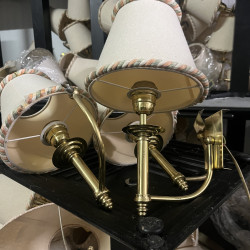 Conjunto de 2 candeeiros de parede